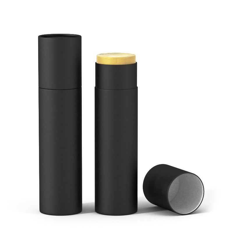 0.3 oz Push-Up Paper Tube (Glassine Lined) - Black