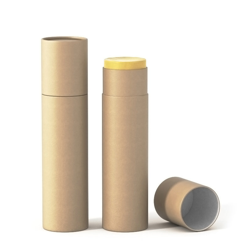 Paperboard Push-Up Balm Tubes, Natural - 46000 - 46001 - 46002