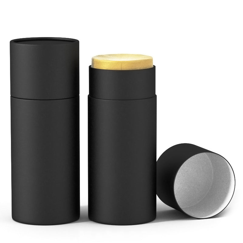 0.5 oz Push-Up Paper Tube - Black - Paper Tube Co.