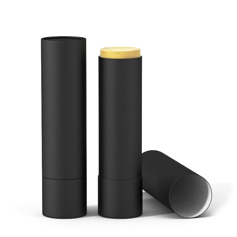 1 oz Push-Up Paper Tube (Glassine Lined) - Black