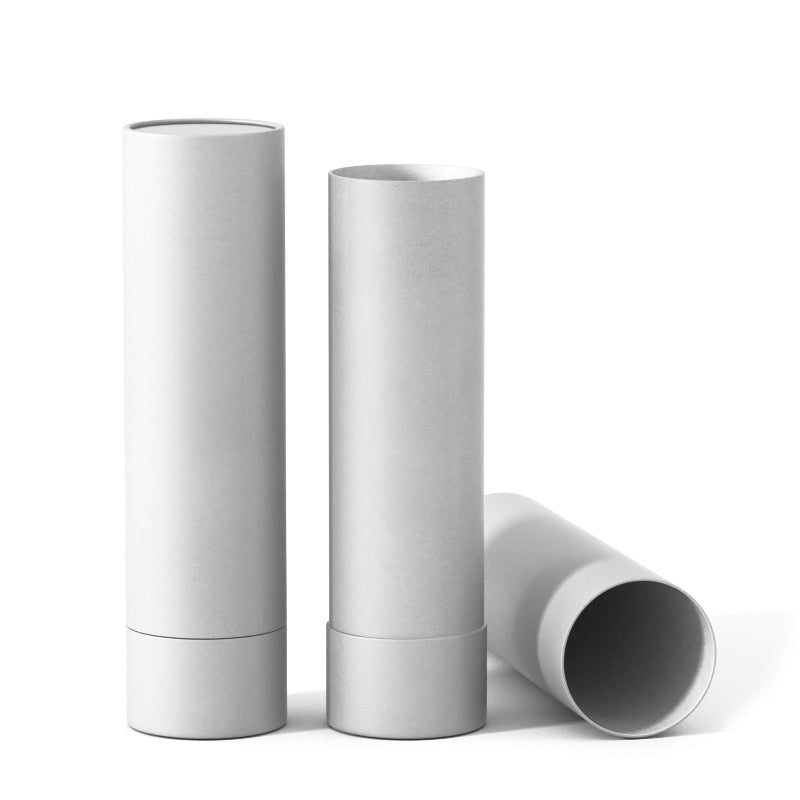 2.5 oz Push-Up Paper Tube (Glassine Lined) - White