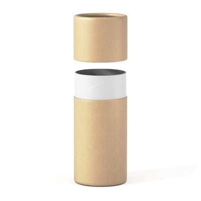 0.3 oz Push-Up Paper Tube Wide (Glassine Lined) - Kraft