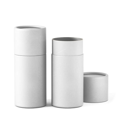 0.3 oz Push-Up Paper Tube Wide (Glassine Lined) - White
