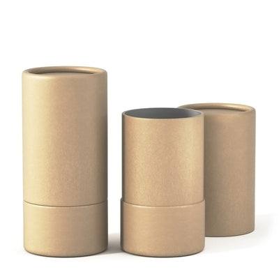 1 oz Push-Up Paper Tube Wide (Glassine Lined) - Kraft
