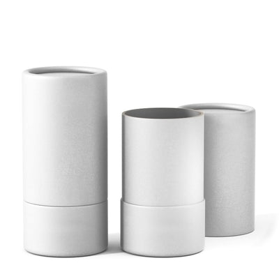 1 oz Push-Up Paper Tube Wide (Glassine Lined) - White