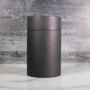 LIMITED EDITION - 6.5" H x 4" D Paper Tube - Black with Foil Liner & Gold Metal Plug