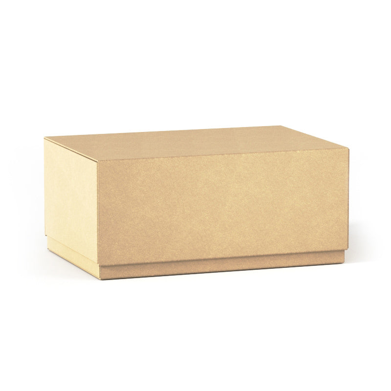 8.75" x 5.5" x 3.75" Rigid 2-Piece Telescoping Box (Collapsible) - Kraft