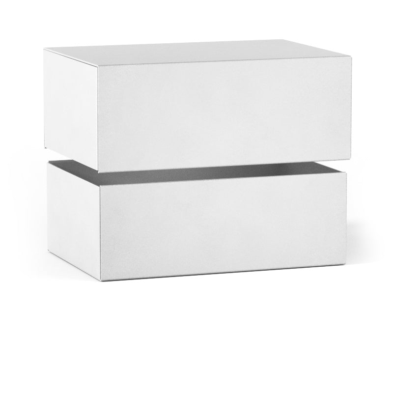 8.75" x 5.5" x 3.75" Rigid 2-Piece Telescoping Box (Collapsible) - White